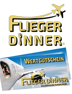 Flieger Dinner Wertgutschein