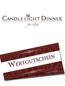 Candle Light Dinner Wertgutschein